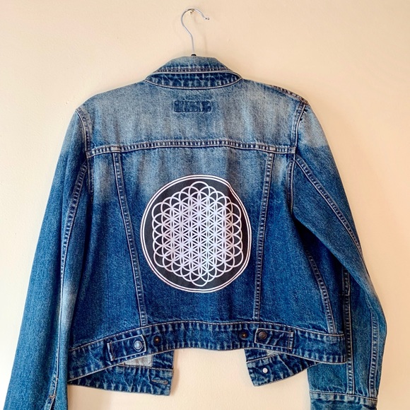 Custom SEED OF LIFE Express Jean Jacket - Picture 1 of 6
